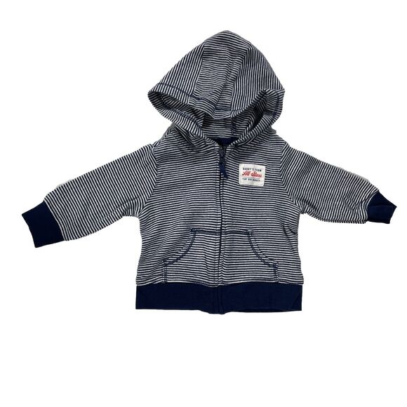 Lot of 4 Baby Boys 3M Carters Hoodie, Bodysuit, Shirt & Footless Multicolor - Picture 4 of 10